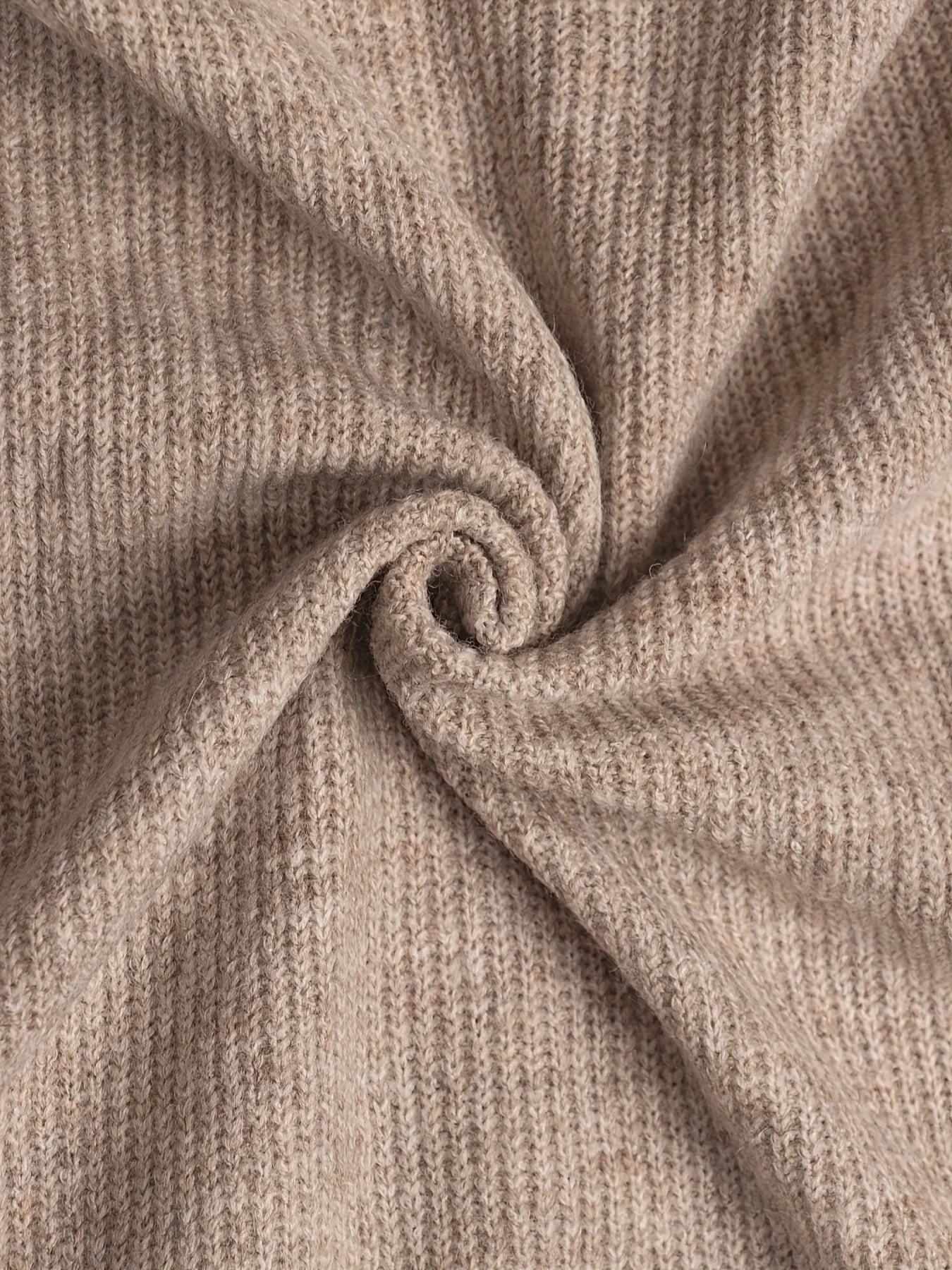 فستان نسائي: كارديجان محبوك رفيع عالي الجودة بفتحة رقبة على شكل حرف V، فستان طويل محبوك متوسط ​​الطول بلون واحد للنساء، سترة واقية من الرياح