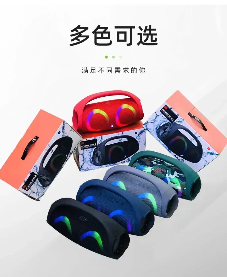 HIFI Wireless Bluetooth Speaker Portable Waterproof High Power Sound Column Stereo Surround RGB Subwoofer Caixa De Som TWS/USB