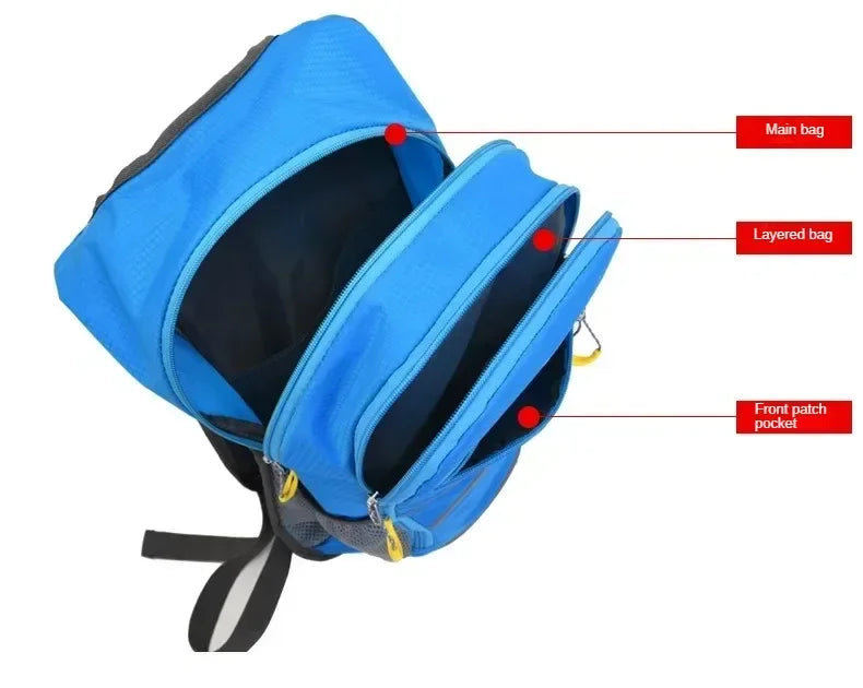 Outdoor Sports Backpack Bike Cycling Pack Hiking Knapsack Camping Rucksack Waterproof Commuting Mountaineering Travel Climb Bag