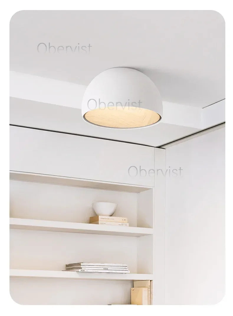 Bedroom Lamp Ceiling Lamp Creative Inclined Ceiling Room Light Personality Modern Minimalist Wood Grain Study Lamp Owner