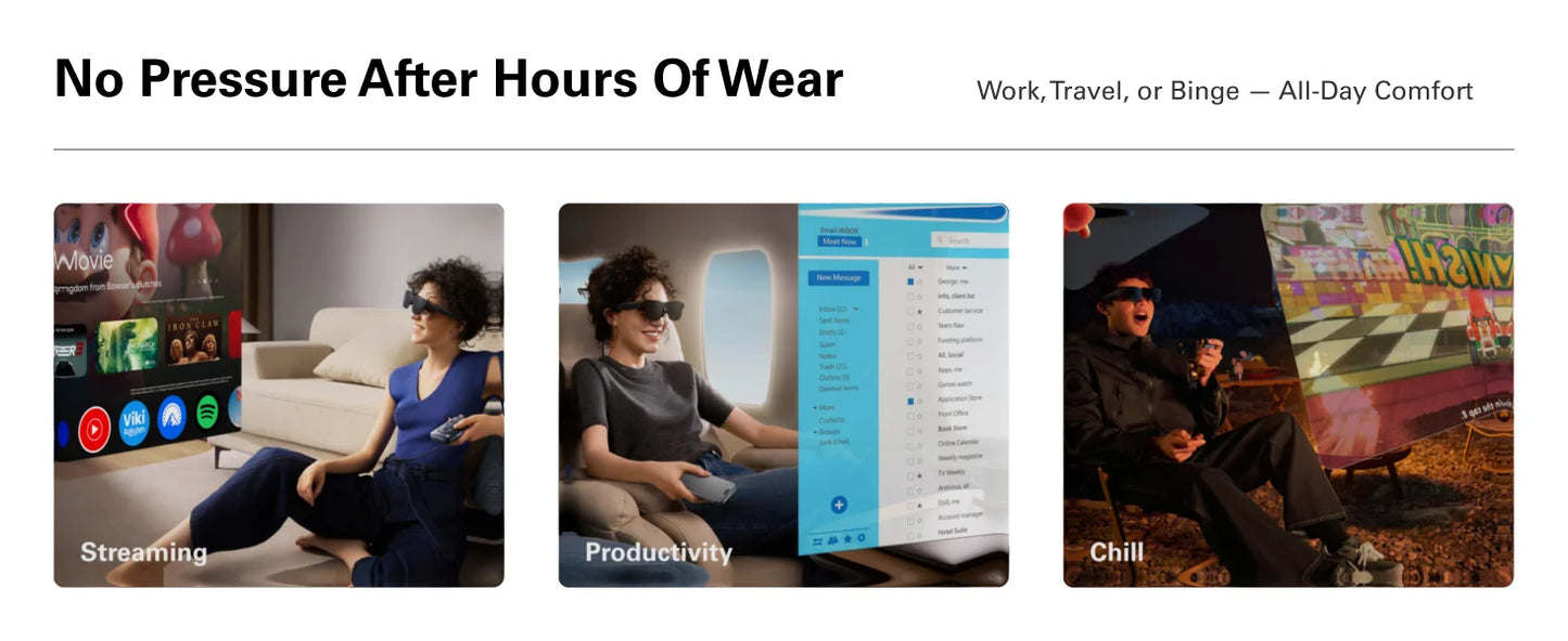 RayNeo Air 3S Pro smart AR glasses, 135-inch HD viewing, 1200Nits brightness, 3D surround sound
