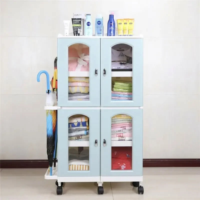 Home bedroom removeable Storage Organizer, Book Shelf, DIY Plastic Closet Cabinet