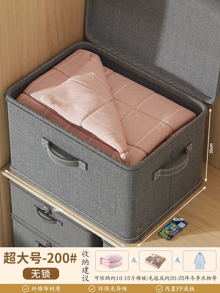 Large Capaci Loable Fabric Storage Box Foldable Organizer for Clothes And Accories Home And Office Use Wardrobe Solution