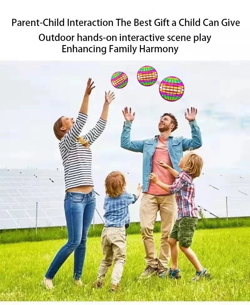 Toys For Kids Luminous Toys Flying Ball Sensing Automatic Rotation Magic Ball Children's Games Outdoor Party Toys Holiday Gifts