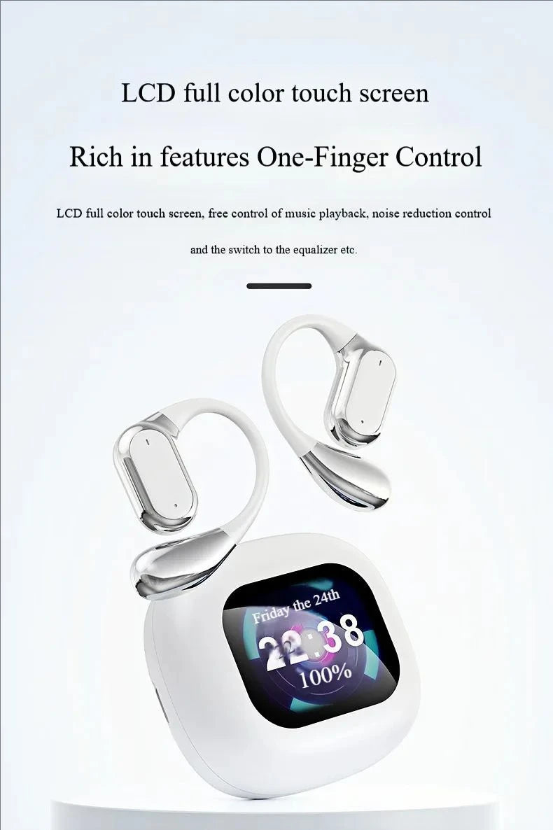 Real-Time Language Translator Headphones Bluetooth Wireless Earphones Sports Noise Reduction Earhooks Headset Smart Touch Screen