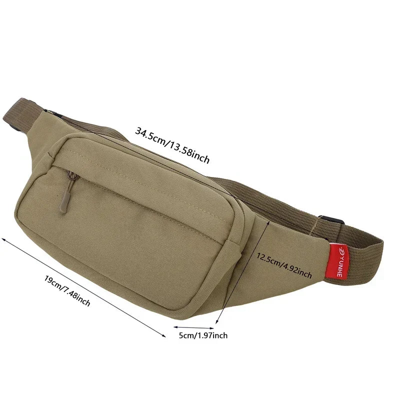 2025 Unisex Sports Fanny Pack - Fashion Canvas Waist/Shoulder Bag for Men & Women, Phone Purse with Casual Crossbody Design