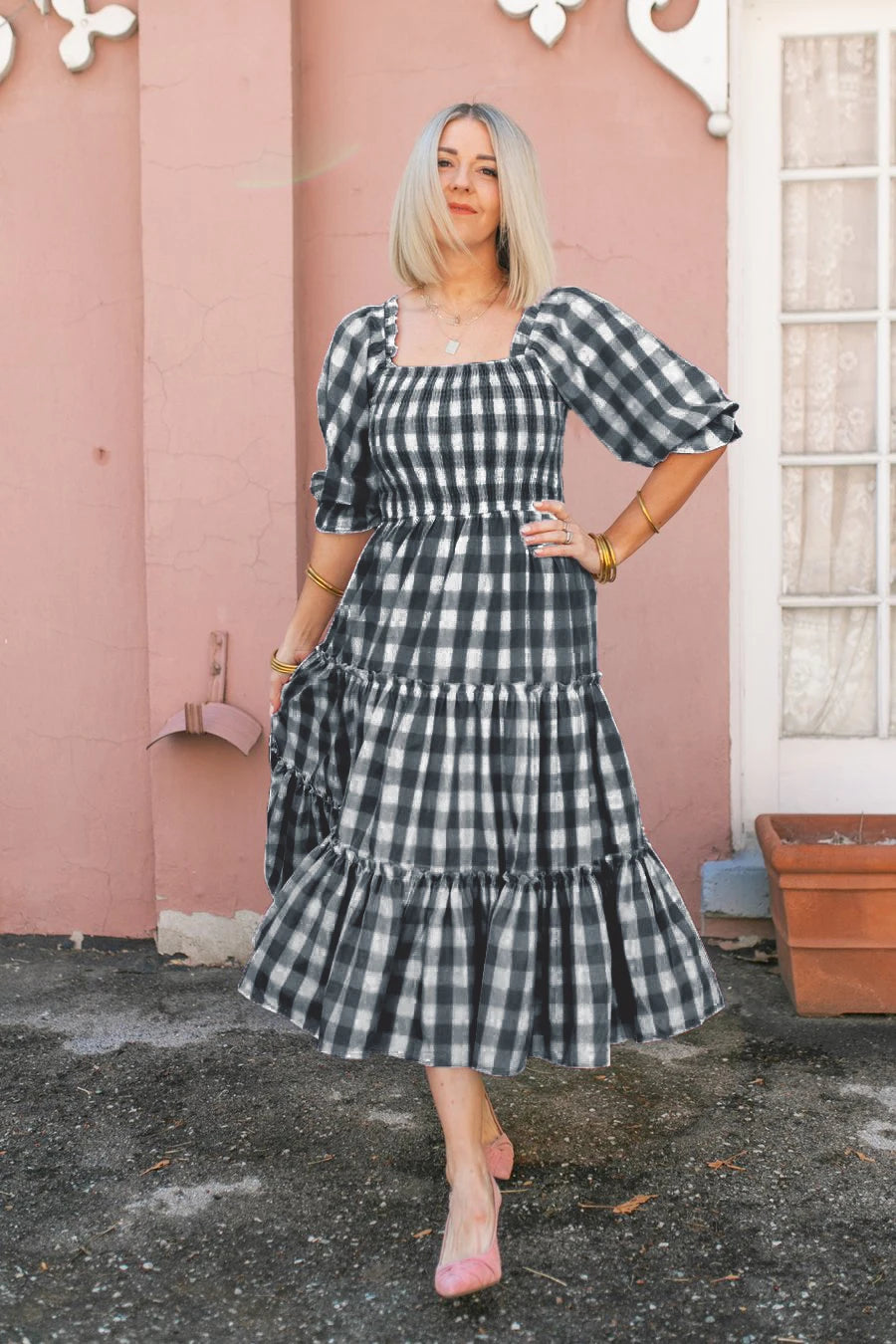 Women's Long Dresses Fashion Floral Ladies Dress Vestidos Vintage Holiday Long Dresses Maid Dress Vestidos Femal Elegant Dresses