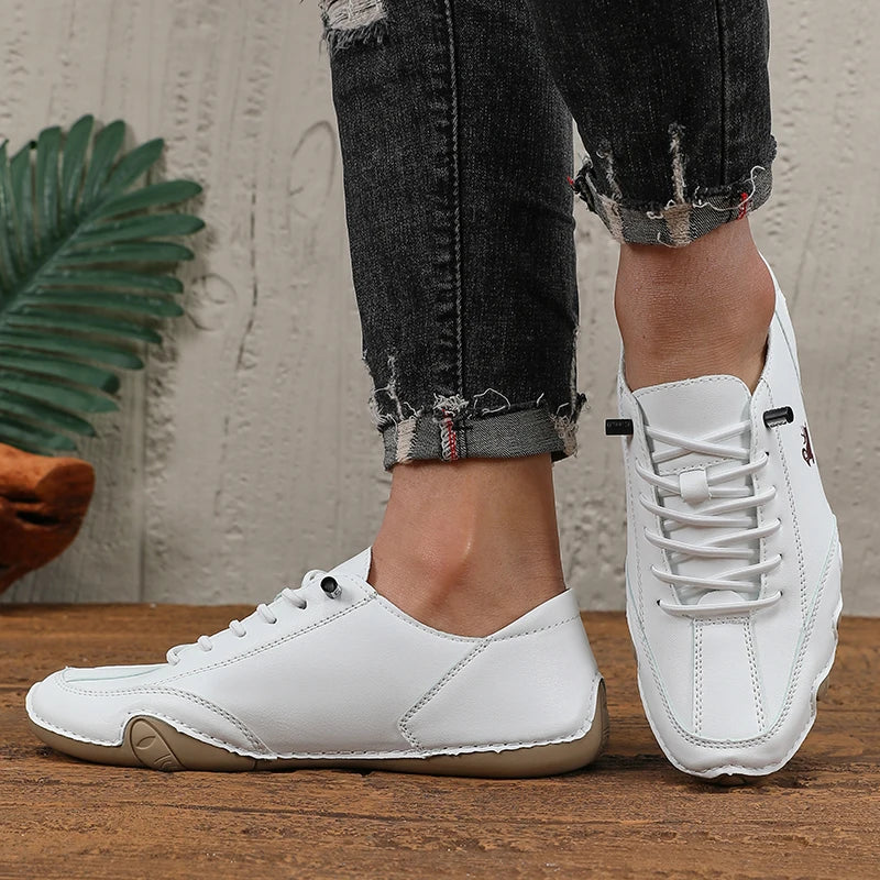 أحذية رياضية خارجية للرجال - تصميم عصري وخفيف الوزن وجيد التهوية مناسب للأحذية المسطحة غير الرسمية للنساء في أي مناسبة