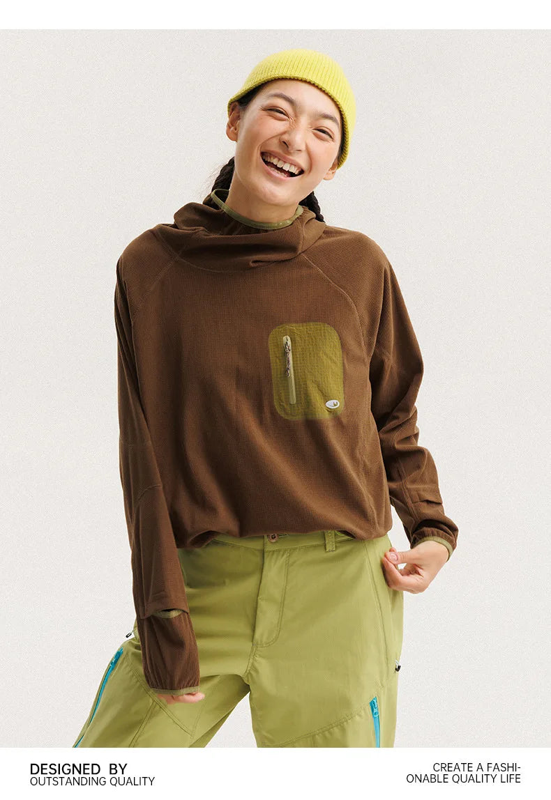 Outdoor Sports Lightweight Quick-Dry Hooded Fleece Training Top Unisex Design with Multiple Color Options Outdoor Camping Hoodie