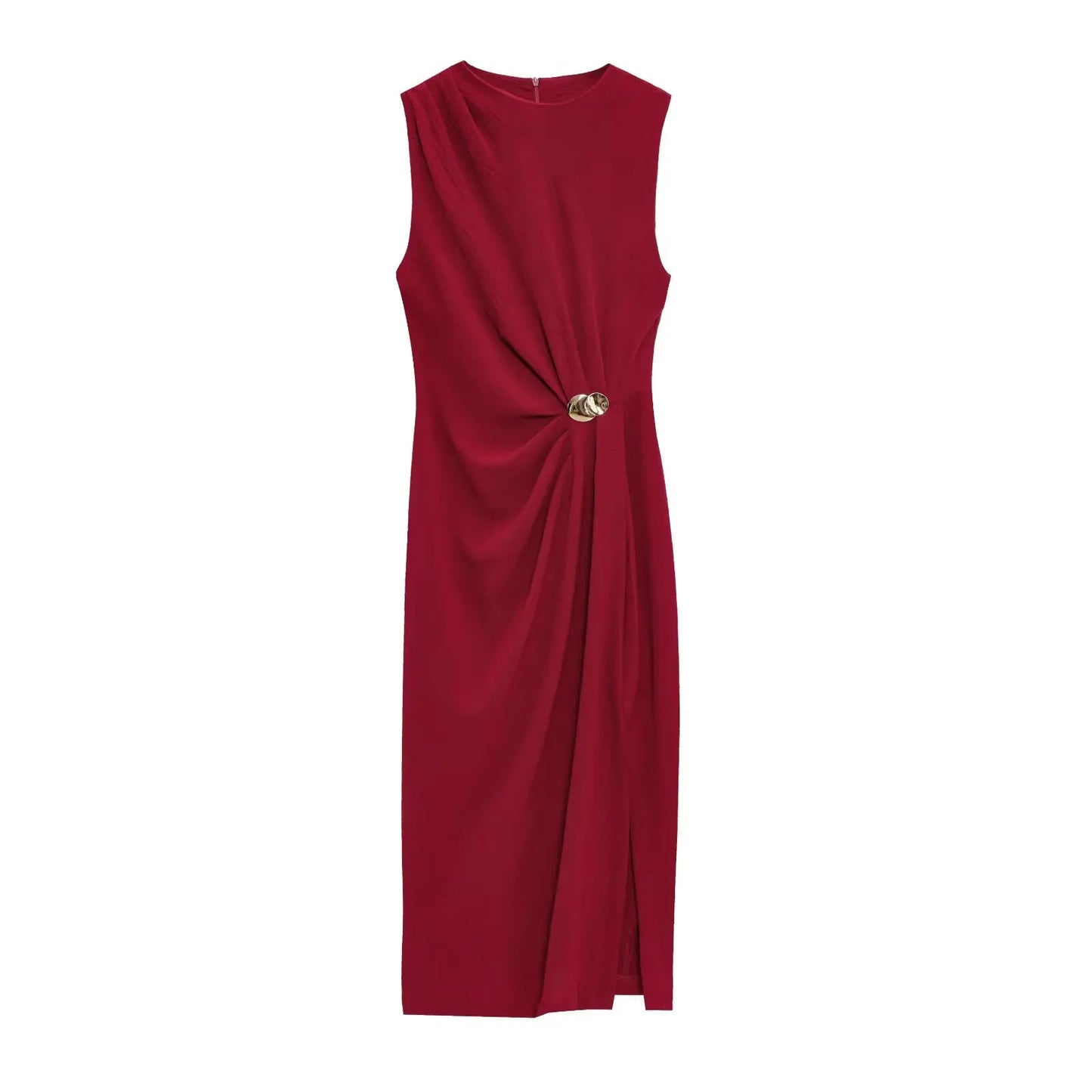 2025 new women's dresses fashionable comfortable pleated decoration Midi dresses