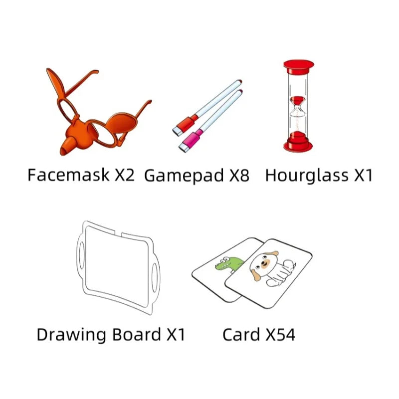 Montessori Kids Toys Drawing DIY Draw Something Game Learning Educational Multiplayer Interactive Game Toys for Children Gift  ﻿