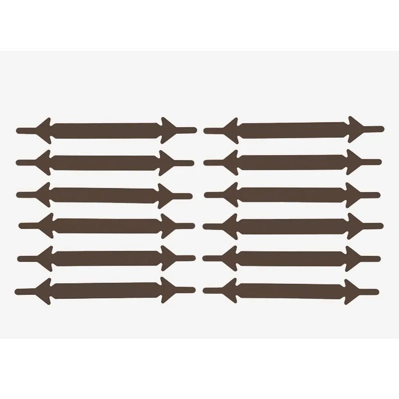 12Pcs Silicone Shoelaces for Shoes No Tie Shoe laces Elastic Laces Sneakers Kids Adult Rubber Shoelace One Size Fits All Shoes