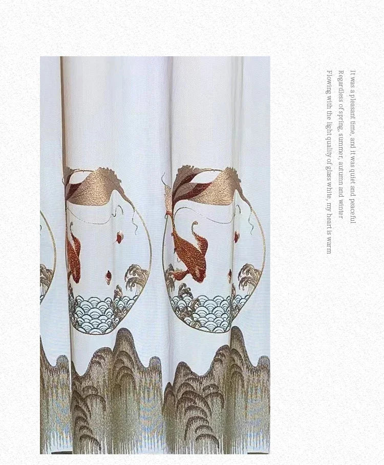 Curtains for Living Room Bedroom Dining  Embroidered Modern Shading Velvet Cloth Customiz Custom  Classic Decor Fabric Blackout