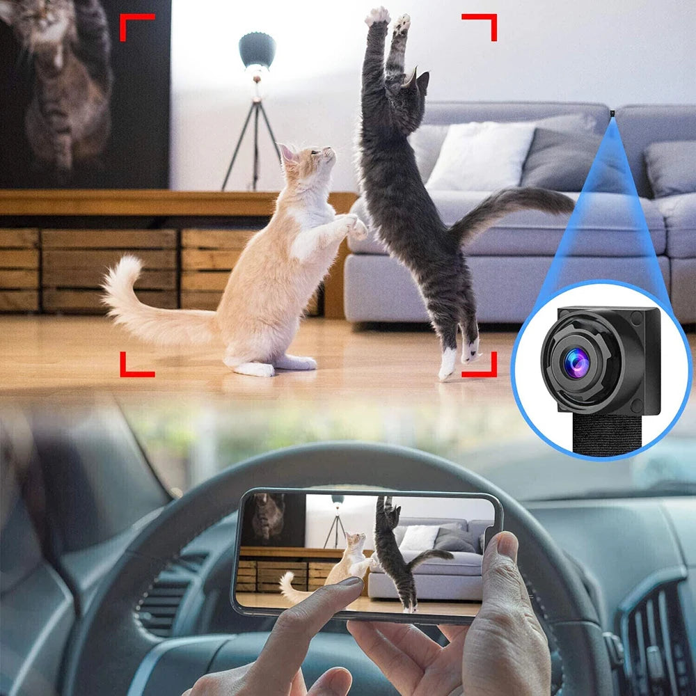 Wifi Camera DIY Portable Mini Camara Wifi 4K Micro Camcorder P2P Wireless Webcam Video Recorder Home Security Nanny Camera