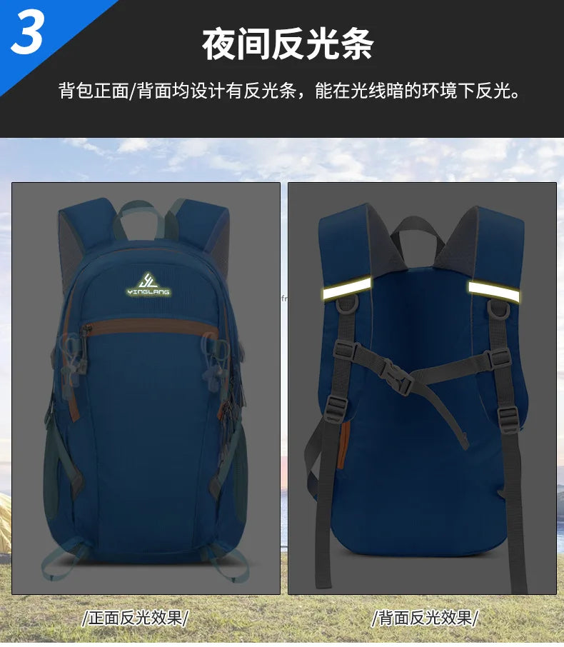 Lightweight and Portable 20L Outdoor Sports Backpack for Hiking Climbing Traveling backpacks school bag mochilas