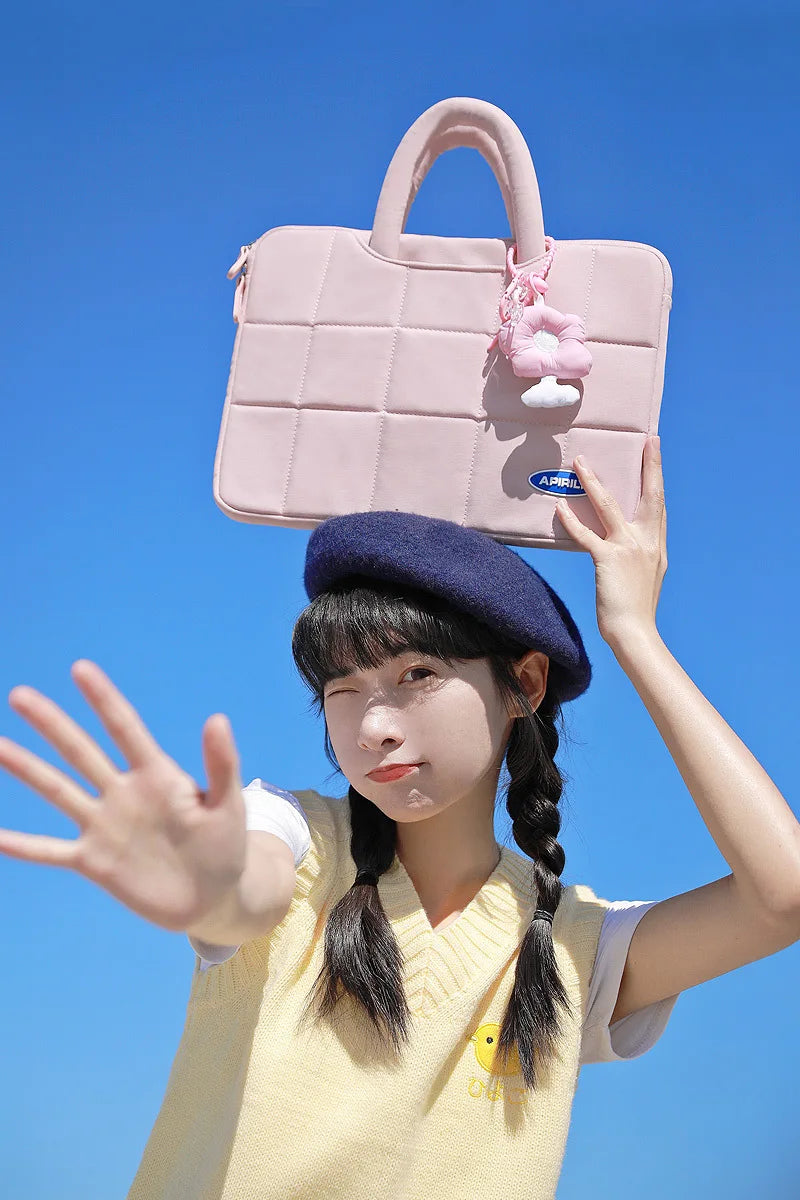 حقيبة كمبيوتر محمول مقاس 13.3 بوصة و14 و15 و15.6 بوصة وغطاء لجهاز ماك بوك إير برو وشاومي وهواوي وآسوس وحقيبة كمبيوتر محمول للرجال والنساء وحقيبة يد محمولة