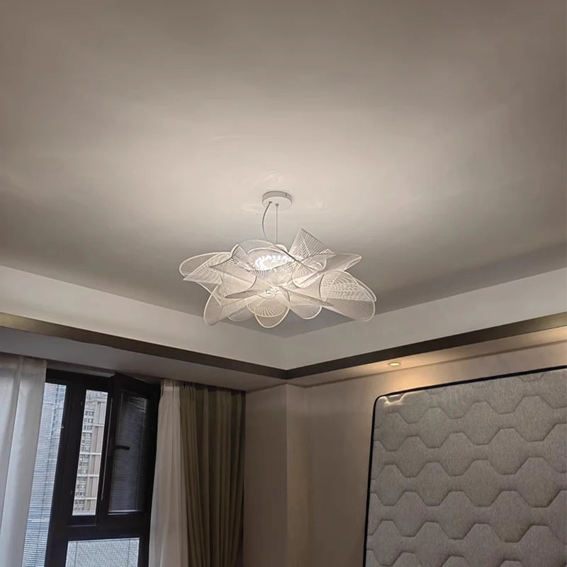 Bedroom light new light luxury modern simple northern Europe advanced sense petal lamps bedroom ceiling light