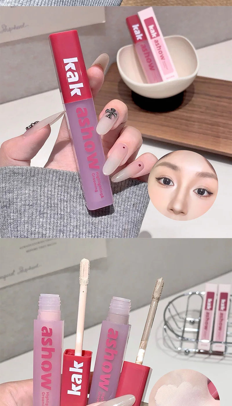 kakashow flawless beautification liquid, light and thin skin makeup, concealer highlights, natural makeup