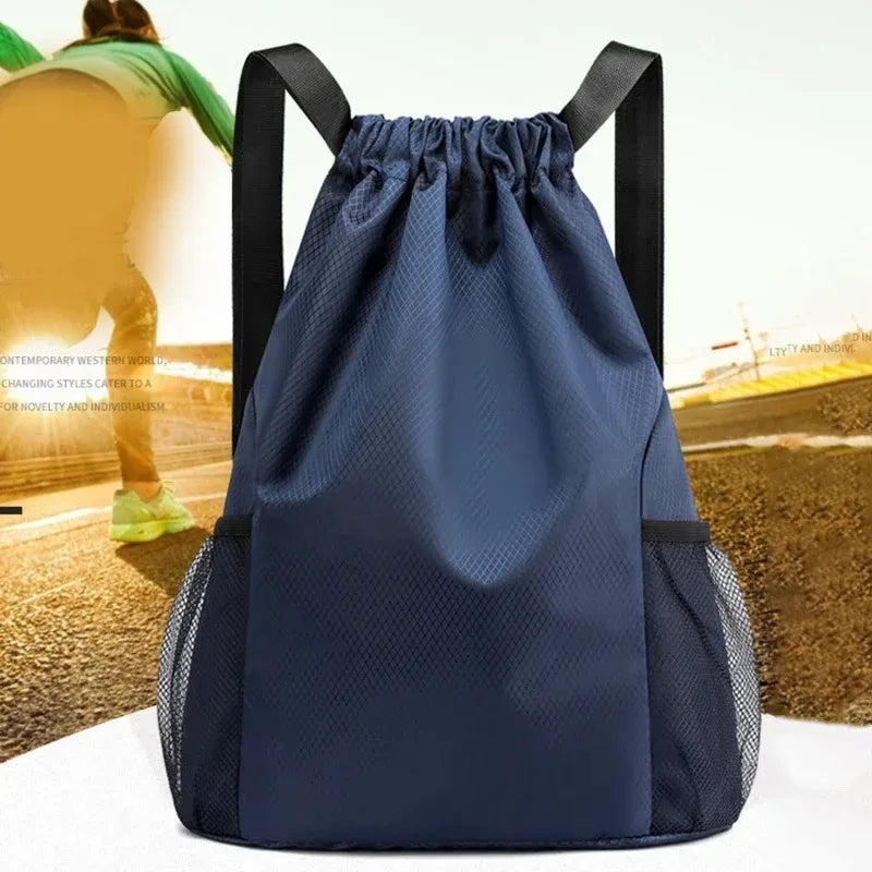 Sports Drawstring Backpack Sport Fitness Travel Outdoor Sackpack Women and Men Large Capacity Gym Swim Beach Bags Basketball Bag