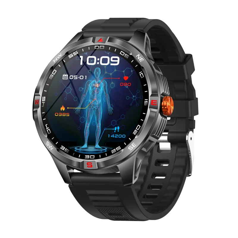 Outdoor Sports Smart Watch Men 1100mAh Large Battery Bluetooth Call 100+ Sports Modes Compass Waterproof Health Sport SmartWatch