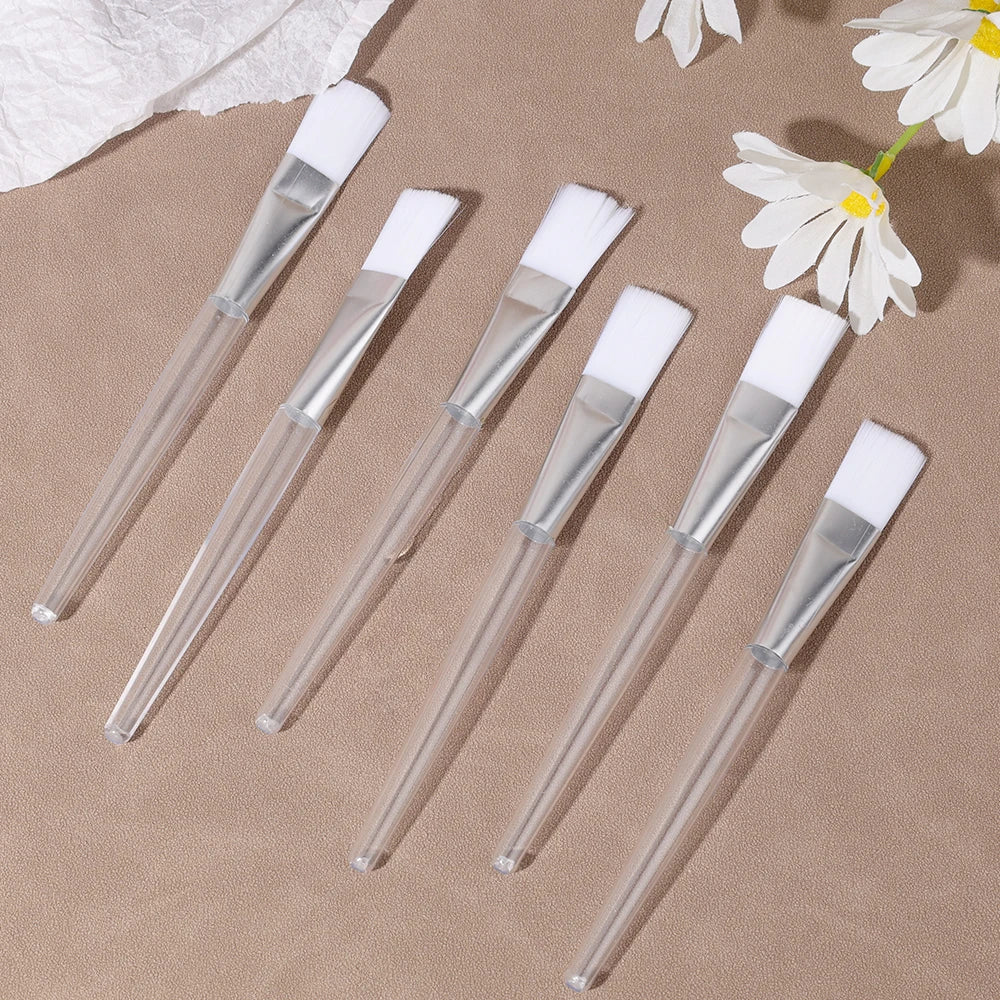 فرش أقنعة الوجه التجميلية، أدوات صنع أقنعة الوجه المصنوعة يدويًا من الشعر الناعم، فرش مكياج، أقنعة، أدوات وضع، صالون تجميل، سبا، أدوات العناية بالوجه