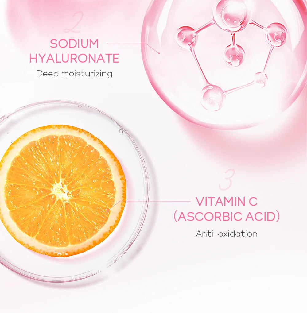 Laikou 6pcs/set Sakura Skin Care Sets Facial Cleanser Moisturizing Eye Creams Face Cream Serum Lotion Skin Care Kit