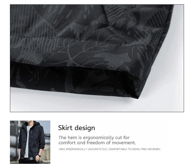 Sport Coat Men's New Style Casual Waterproof Outdoor Jacket for Spring Fashion Print Men's Clothing Outdoor Jacket for Men With