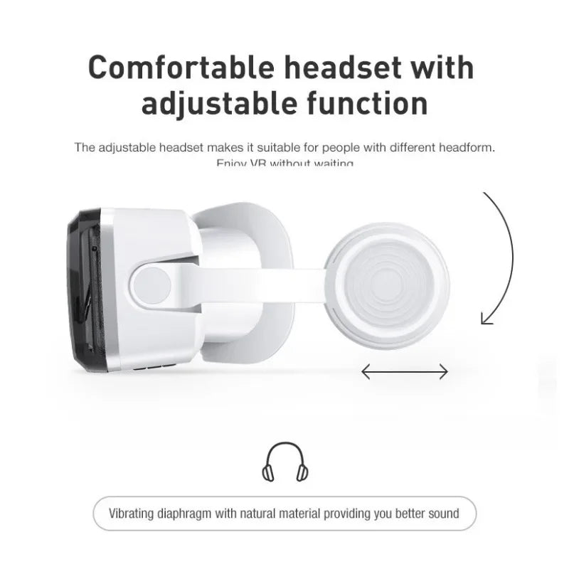 VR Shinecon Casque Helmet 3D Glasses Virtual Reality For Smartphone Smart Phone Headset Goggles Binoculars Video Game Wirth Lens