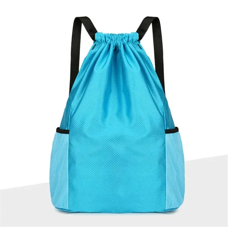 Sports Drawstring Backpack Sport Fitness Travel Outdoor Sackpack Women and Men Large Capacity Gym Swim Beach Bags Basketball Bag