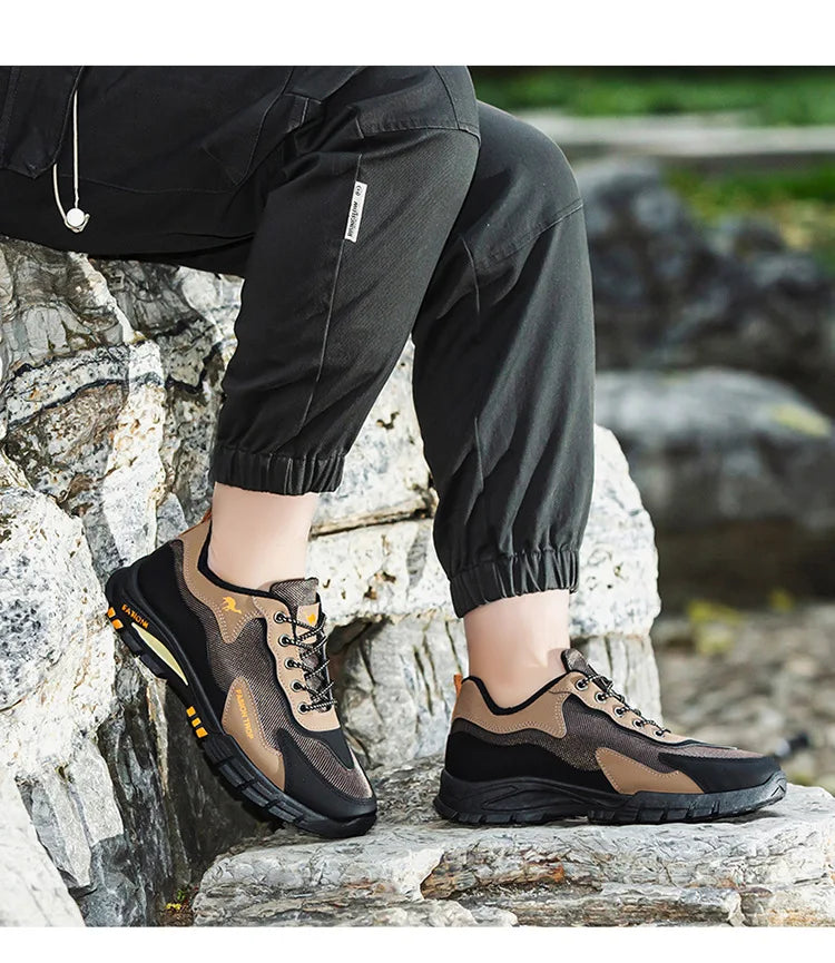Men's sports and casual outdoor hiking and mountaineering shoes are anti-slip, wear-resistant, comfortable and breathable