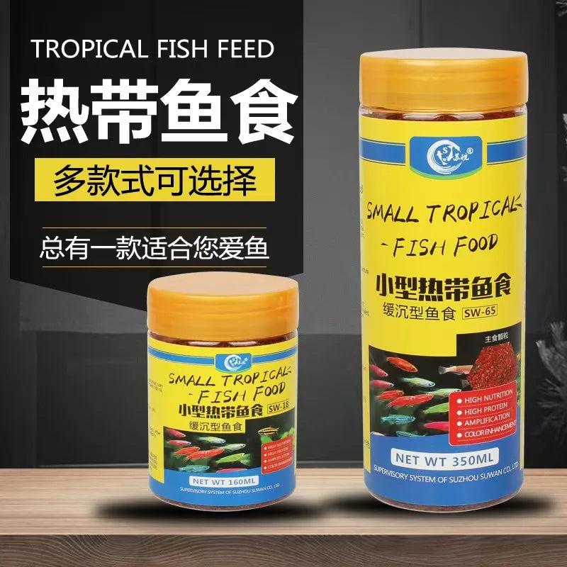 Tropical Fish Feed Aquarium Ornamental Fish Feed For Fish Health Digestive Wellness Color Enhancement