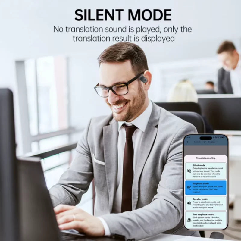 Choice HYUNDAI HY-T26 PRO AI Translation Earbuds Real Time Headphones Bluetooth 5.4 100+ Languages for Travel Business Learning