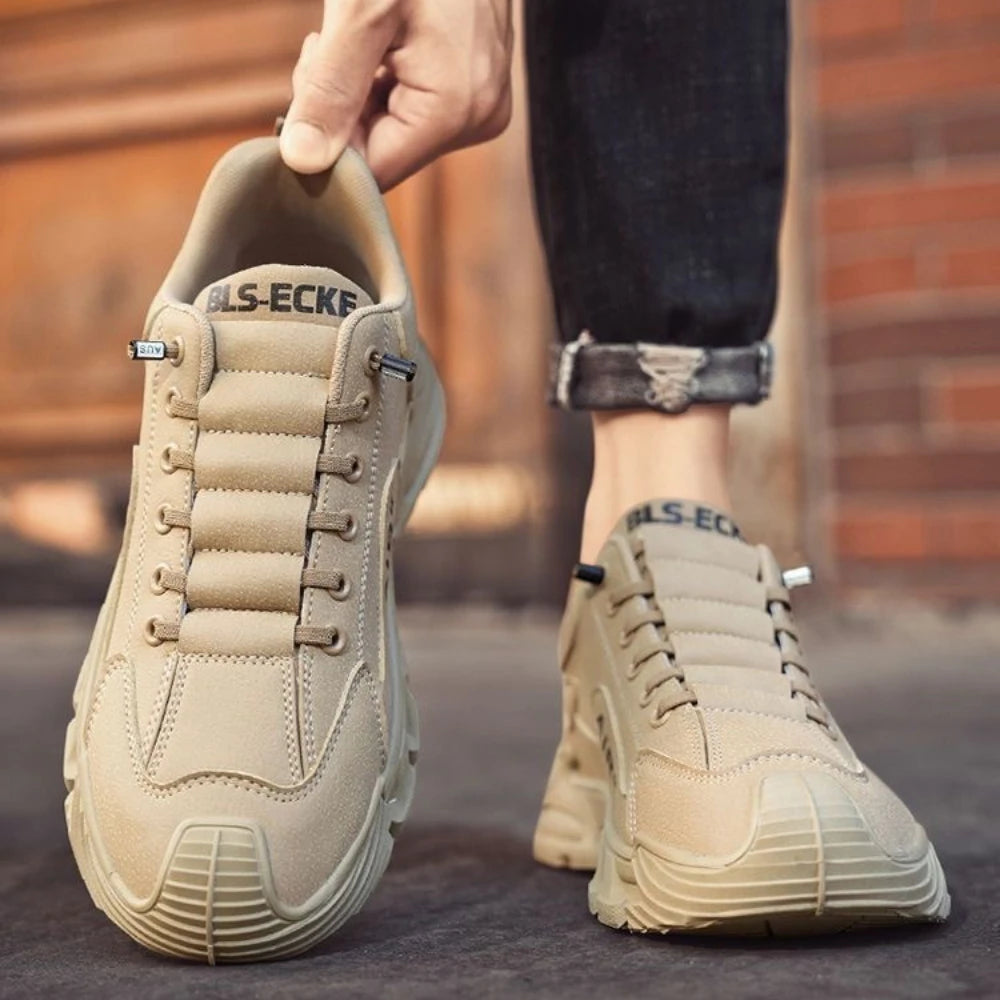 Men's Work Shoes 2025 New Sle Breathable Slip-On Anti-Slip Wear-Resistant Casual Sports Shoes Thick Bottom Labor Protection