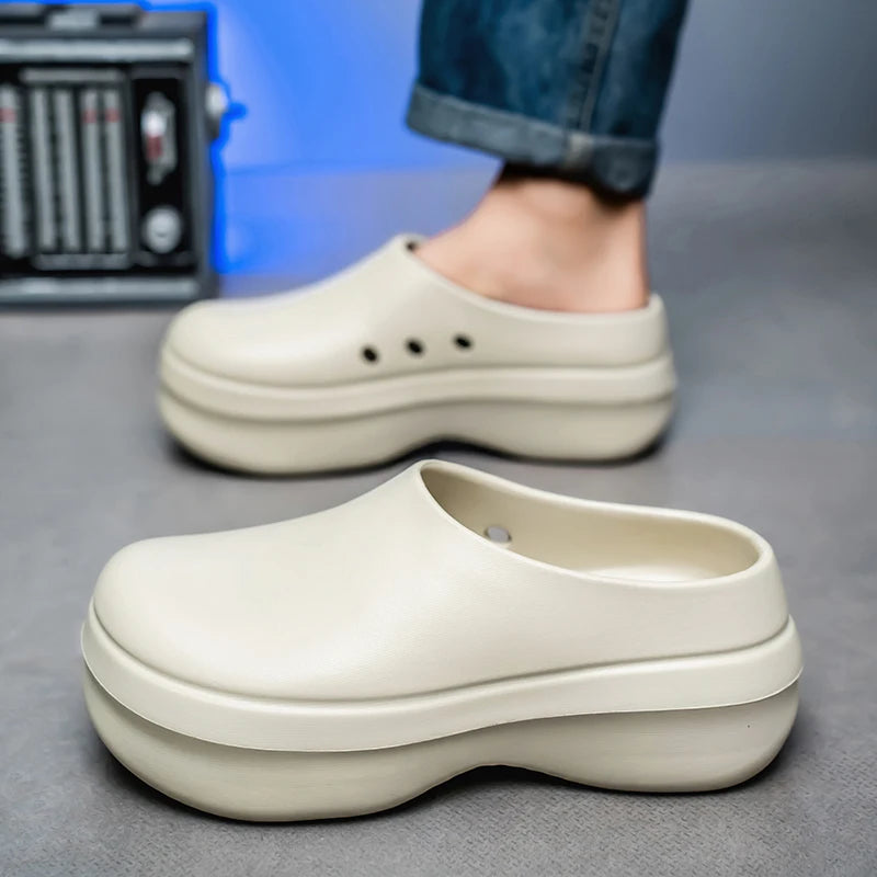 Fashion EVA Men Casual Shoes Thick Soles Sandals WaterProof Anti Slip Work Shoes Women Comfort Nurse Shoes Couple Garden Clogs