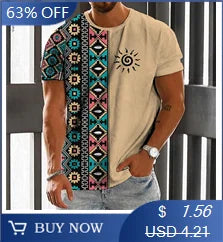 Mens Fashion Crew Neck T-Shirt - Soft,Breathable,Casual Wear