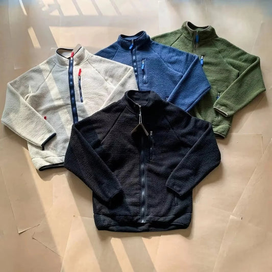 Outdoor Sports Cycling, Fashionable Travel, Camping, Fishing, Mountain Climbing, Hiking, Versatile Casual Fleece Warm Jacket