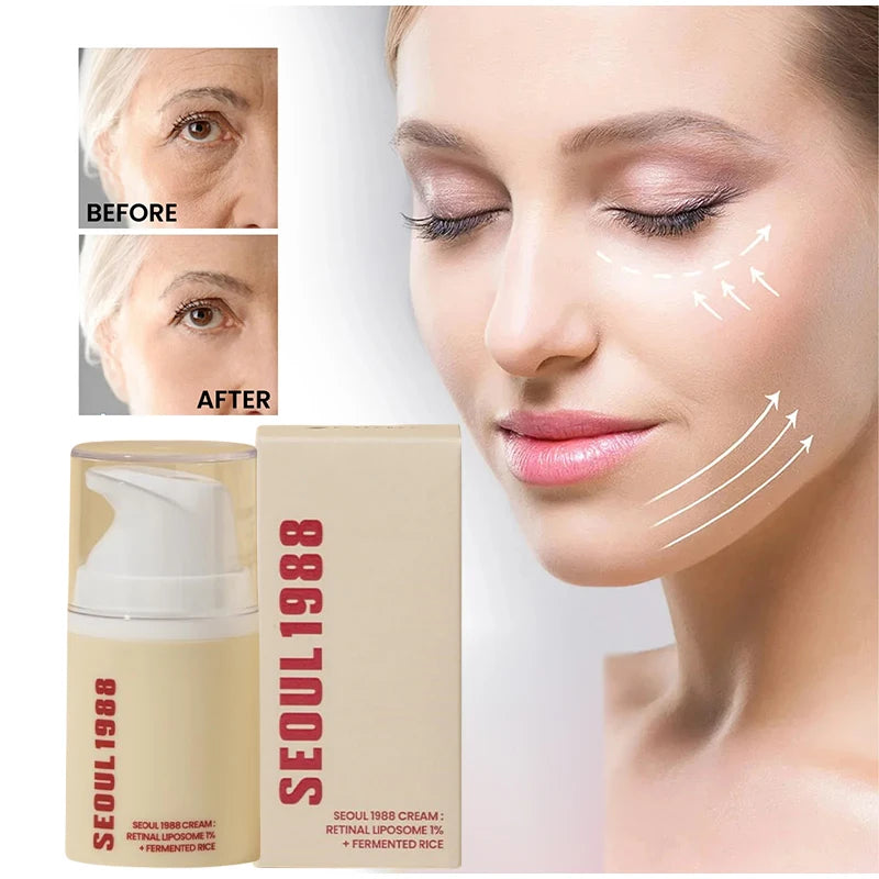 Korean Skin Care Set Seoul 1988 Eye Cream Snail Mucin Skincare Set Facial Sunscreen Cream Vitamin C Moisturizing Firming Essence