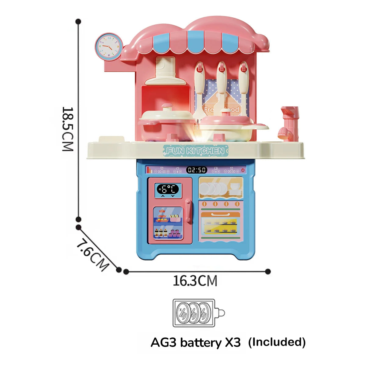Kids Pretend Play House Simulation Kitchen Appliances Playset Juicer Mixer Vacuum Toaster Set Household Educational Toys Xmas