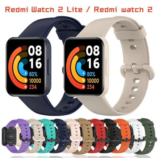 Strap for Redmi Watch 2 Lite Smart Watchband Accessory Soft TPU Silicone Replacement Wristband Bracelet for Redmi Watch2 Correa