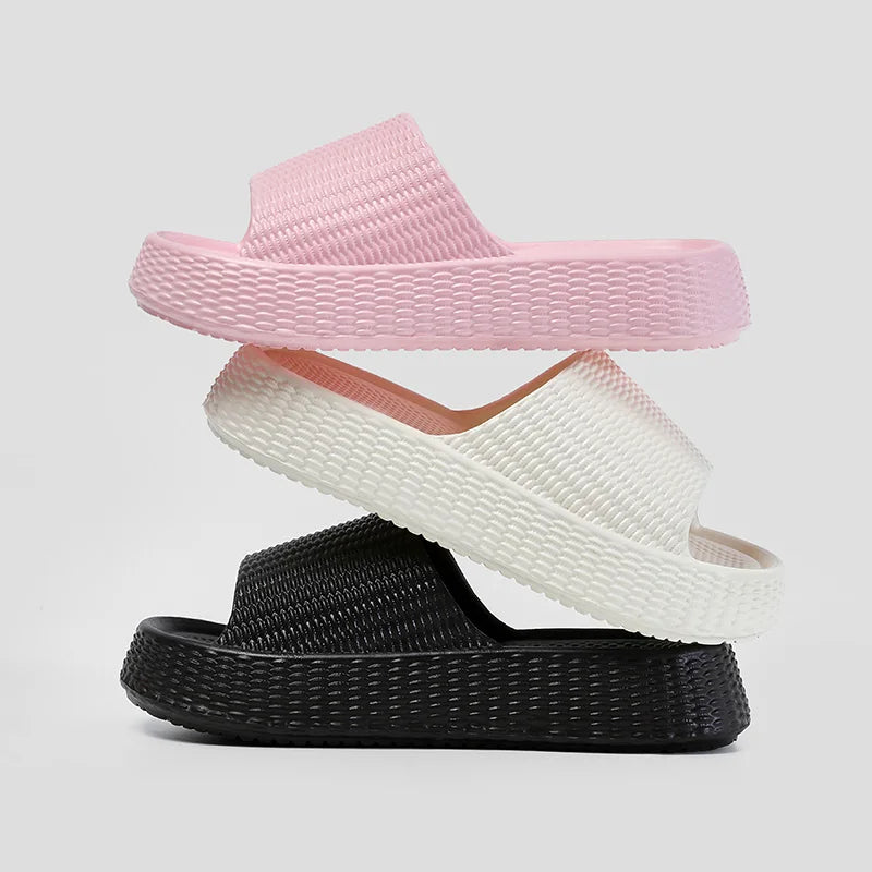 Chunky Platform Eva Cloud Slippers Women Thick Soft Sole Bathroom Home Slides Woman 2025 Summer Non Slip Beach Flip Flops Female