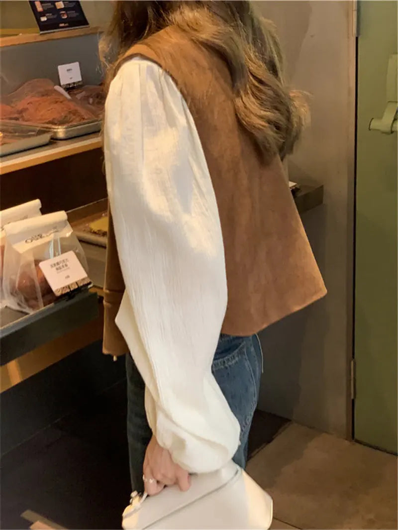 سترات أنيقة للنساء، معطف ربيعي وخريفي، مناسب لجميع المناسبات، كاجوال، موضة كورية، أناقة هاراجوكو، ملابس الشارع، أناقة نسائية