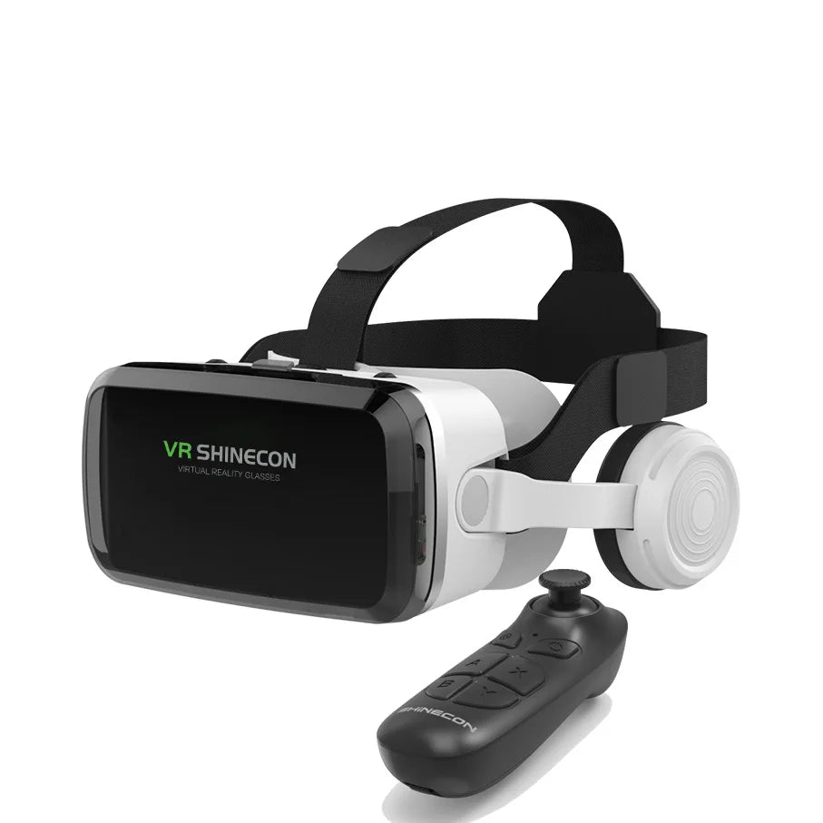 VR Shinecon Casque Helmet 3D Glasses Virtual Reality For Smartphone Smart Phone Headset Goggles Binoculars Video Game Wirth Lens