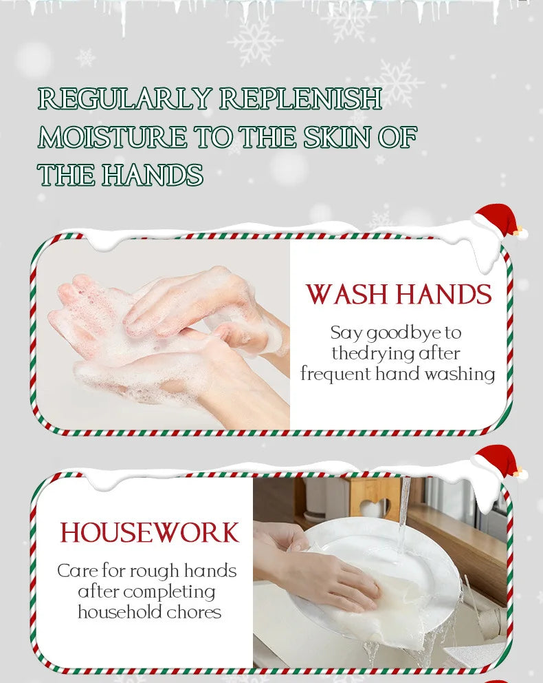 5pcs/Set  Christmas Hand Cream Sets Moisturizing Refreshing Handcream Nourishing Beauty Hands Creams Skin Care Products