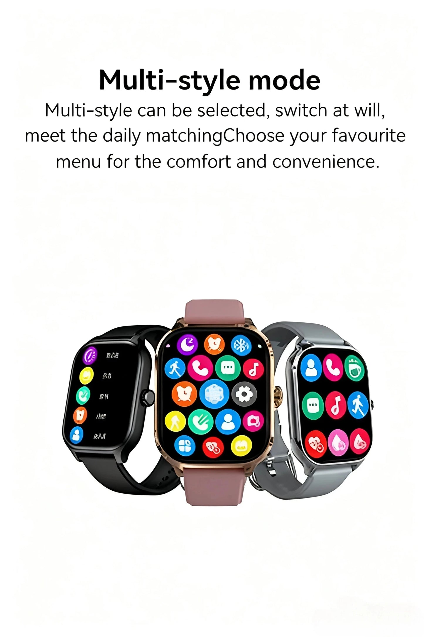 PHONEPACE H9 Intelligent Watch Bluetooth Call Remote Photography Sleep Monitoring Multiple Sports Modes Heart Rate Blood