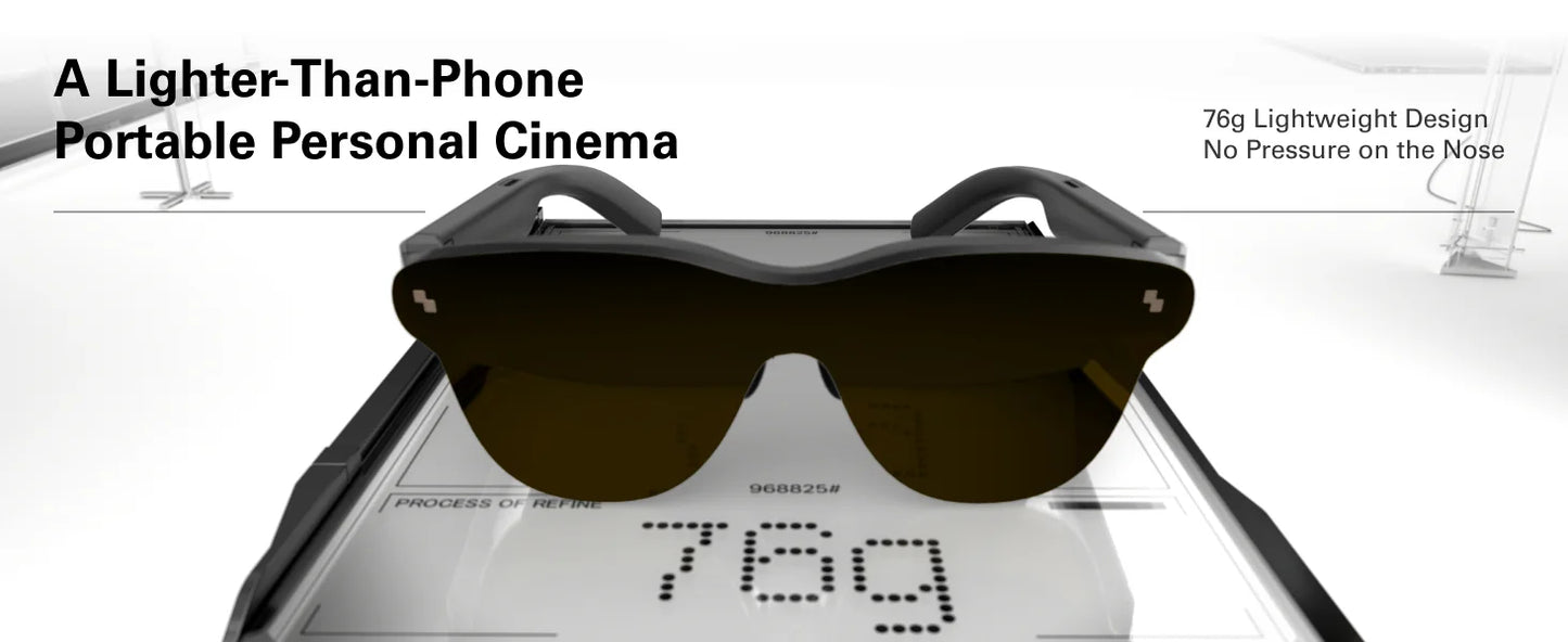 RayNeo Air 3S Pro smart AR glasses, 135-inch HD viewing, 1200Nits brightness, 3D surround sound