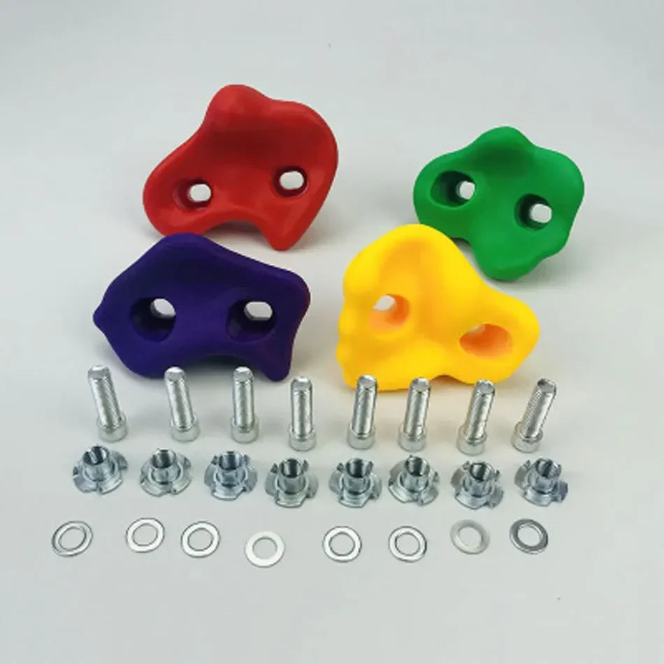 Toys For Children Kids Rock Climbing Wall Holds Games Children Wood Wall Climbing Stones Toys Child Playground Outdoor Playset