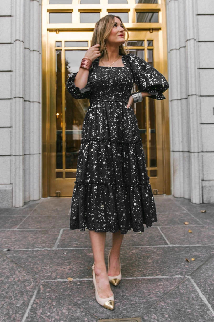 Women's Long Dresses Fashion Floral Ladies Dress Vestidos Vintage Holiday Long Dresses Maid Dress Vestidos Femal Elegant Dresses