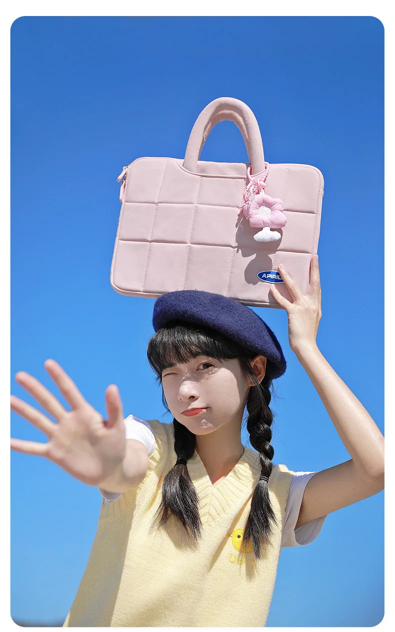 حقيبة كمبيوتر محمول مقاس 13.3 بوصة و14 و15 و15.6 بوصة وغطاء لجهاز ماك بوك إير برو وشاومي وهواوي وآسوس وحقيبة كمبيوتر محمول للرجال والنساء وحقيبة يد محمولة