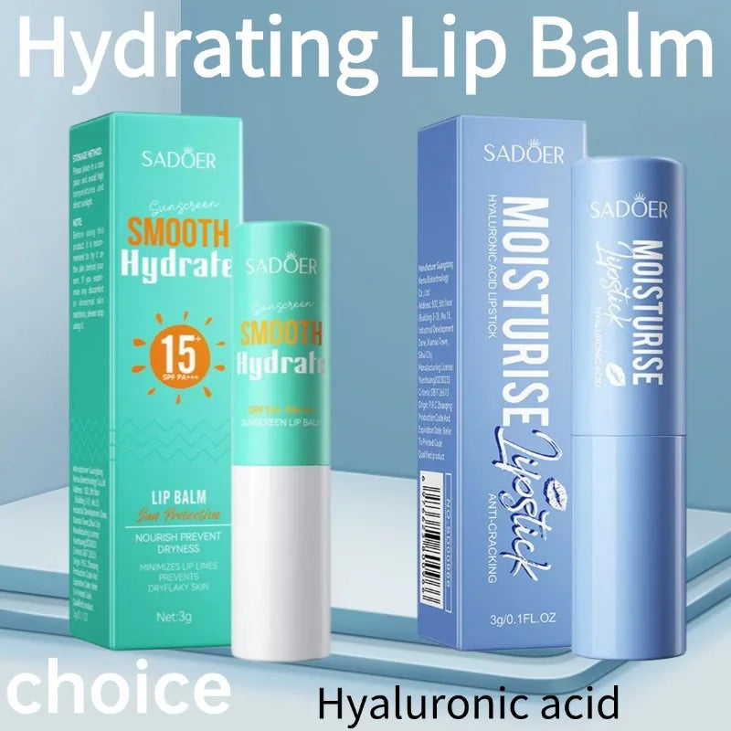 Hyaluronic Acid Lipstick Lips long-lasting Moisturizing Nourishing Soothing Dryness Brightening Lip Balm Beauty Skin Care