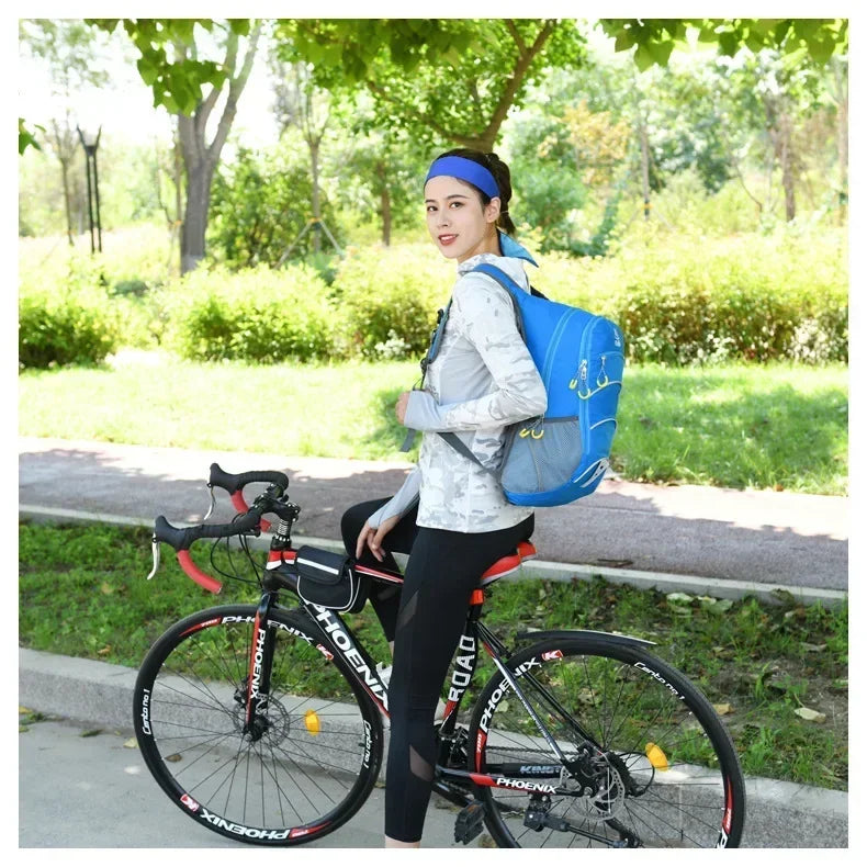 Outdoor Sports Backpack Bike Cycling Pack Hiking Knapsack Camping Rucksack Waterproof Commuting Mountaineering Travel Climb Bag